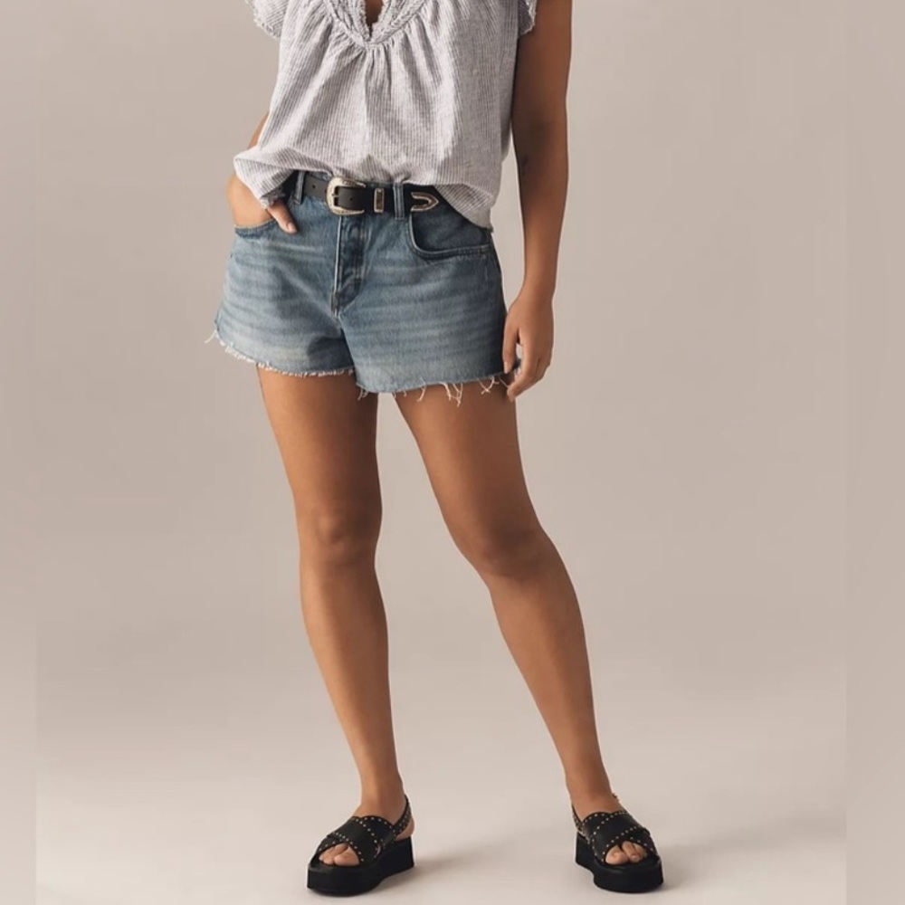 Anthropologie The Devon Denim Shorts by Pilcro Size 27 - Picture 4 of 13